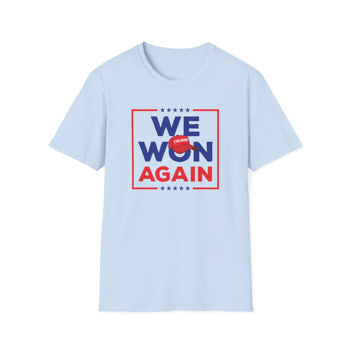 We Won Again Unisex Softstyle T-Shirt - Celebrate Triumph in Style