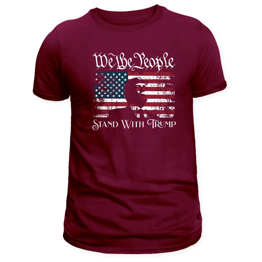 We the People Stand with Trump T-Shirt (Silhouette)