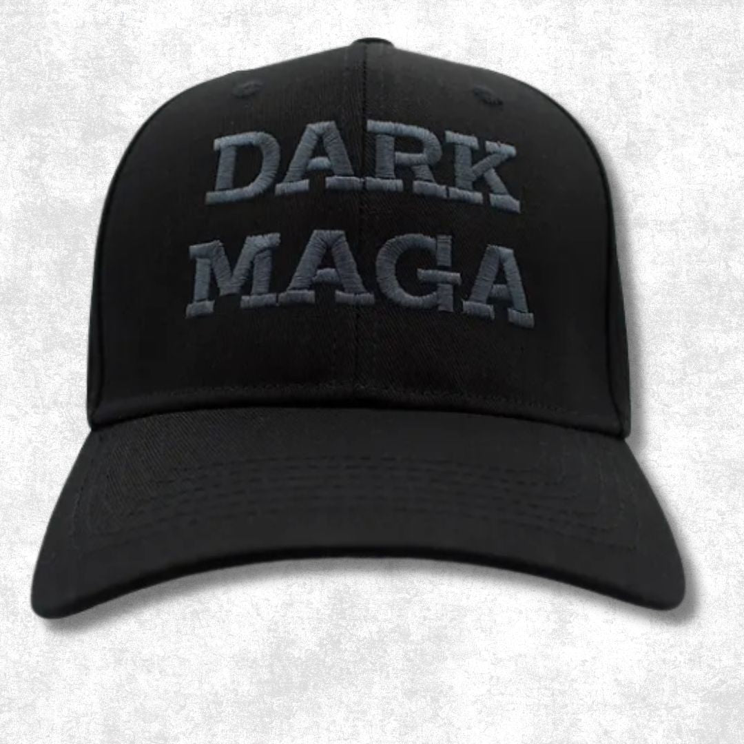 Dark MAGA Embroidered Hat