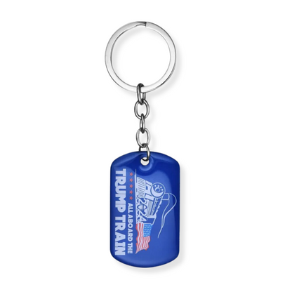 All Aboard the Trump Train 2024 Keychain