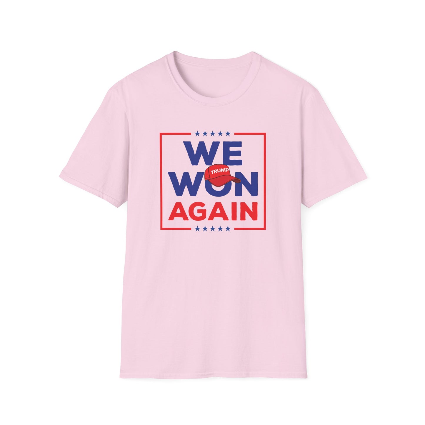 We Won Again Unisex Softstyle T-Shirt - Celebrate Triumph in Style