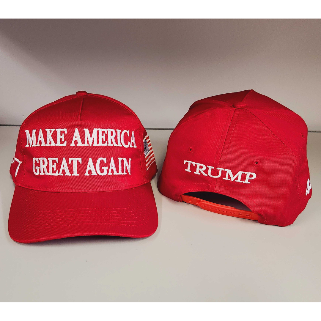 Premium Make America Great Again 45-47 Embroidered Hat (Red) 4 Sided Design