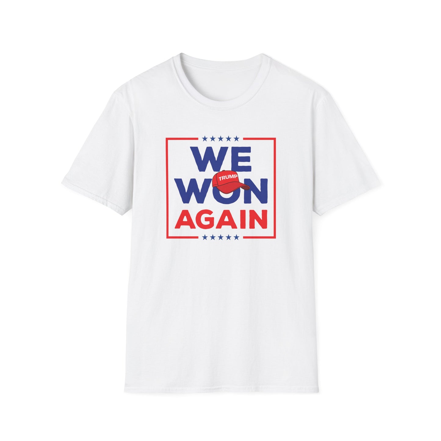 We Won Again Unisex Softstyle T-Shirt - Celebrate Triumph in Style