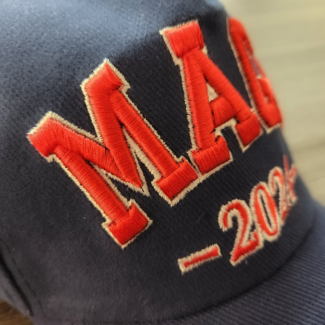 MAGA 2024 3D Custom Embroidered Hat (Navy)