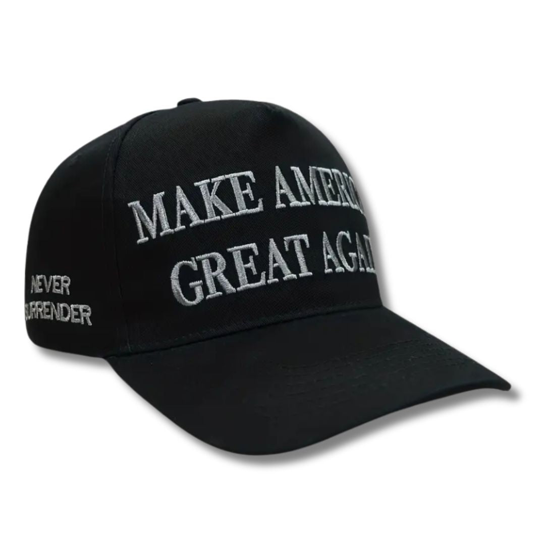 Premium Make America Great Again Never Surrender Hat (4-sided)