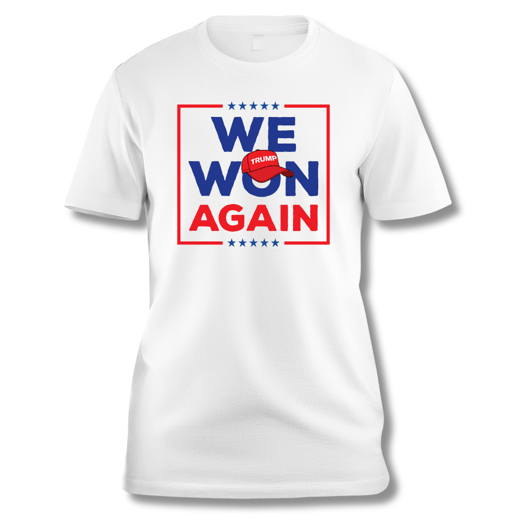 We Won Again Unisex Softstyle T-Shirt - Celebrate Triumph in Style