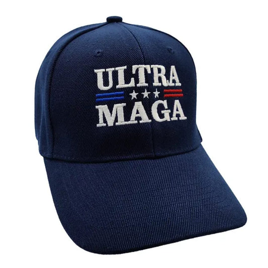 Ultra Maga Custom Embroidered Hat (Navy)