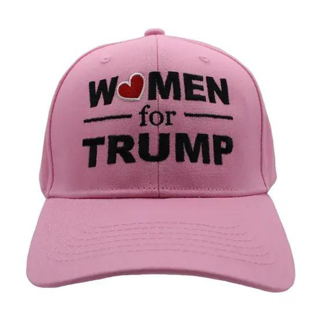 Women For Trump Embroidered Hat (Pink)