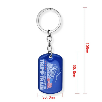 All Aboard the Trump Train 2024 Keychain